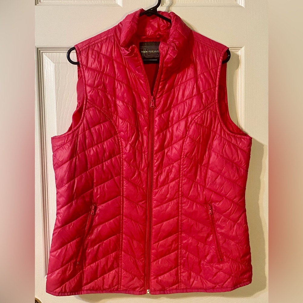 Tek Gear Women's Pink Quilted Vest